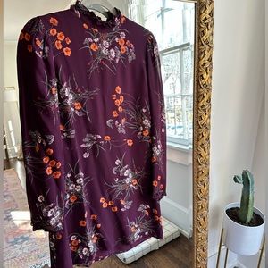 Reformation: Lewis Long-Sleeve Minidress- floral print